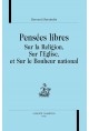PENSÉES LIBRES