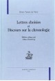 LETTRES CHOISIES ET DISCOURS SUR LA CHRONOLOGIE