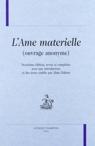 L'AME MATERIELLE (OUVRAGE ANONYME)