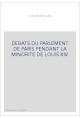 DEBATS DU PARLEMENT DE PARIS PENDANT LA MINORITE DE LOUIS XIV. TOME 1