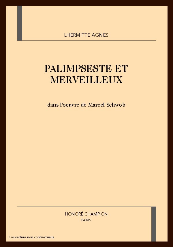 PALIMPSESTE ET MERVEILLEUX