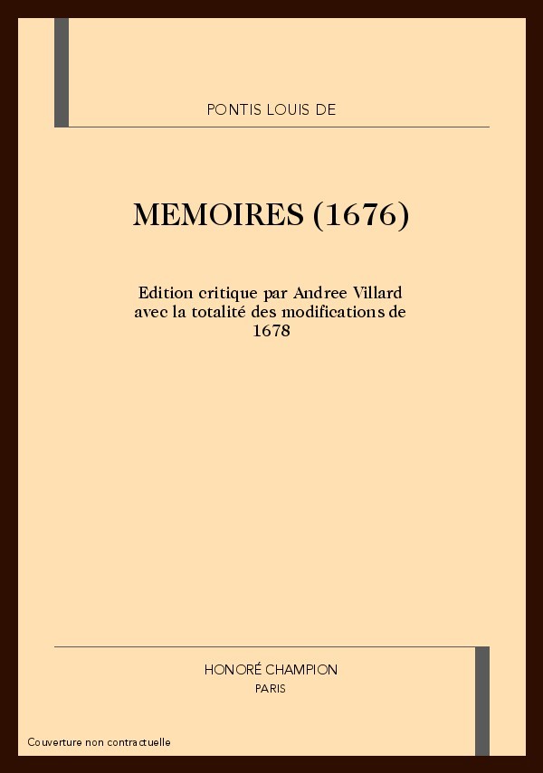 MEMOIRES (1676)