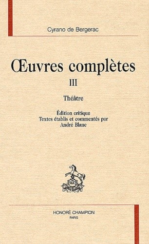 OEUVRES COMPLETES TOME III. THEATRE.