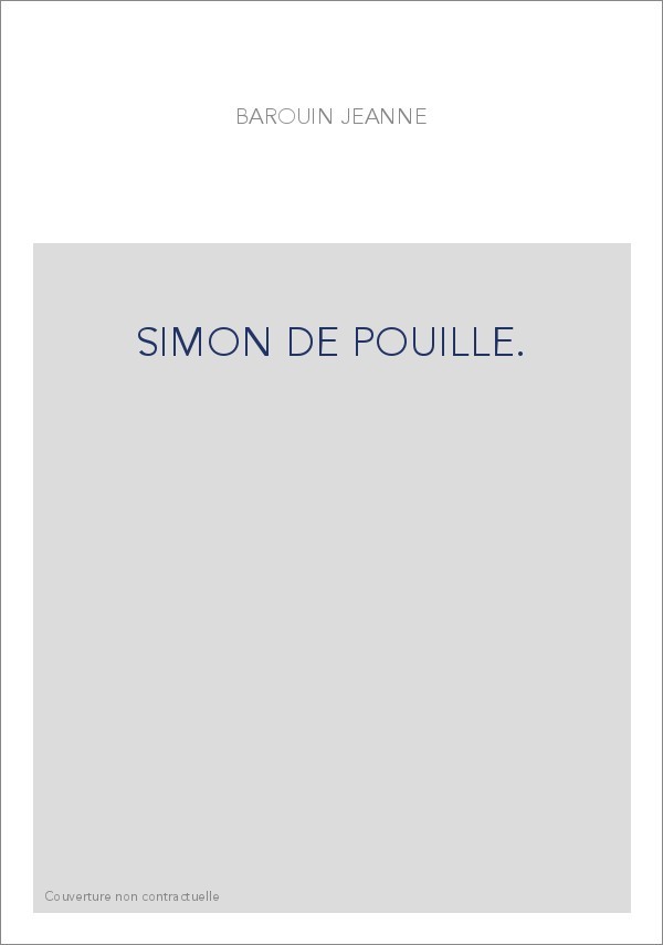 SIMON DE POUILLE.
