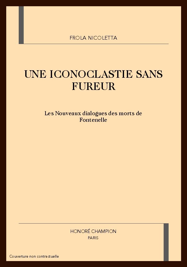 UNE ICONOCLASTIE SANS FUREUR