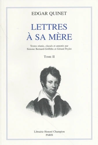 LETTRES A SA MERE. TOME II : 1821-1825.