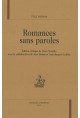 ROMANCES SANS PAROLES