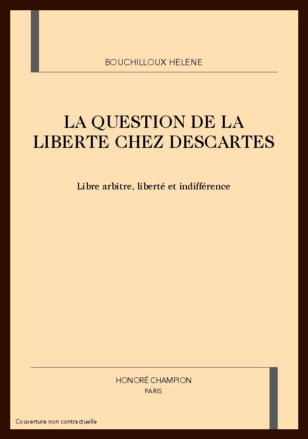 LA QUESTION DE LA LIBERTE CHEZ DESCARTES
