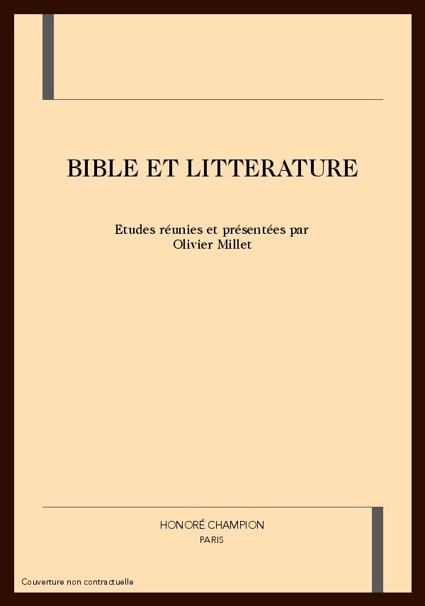 BIBLE ET LITTERATURE
