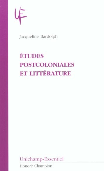 ETUDES POSTCOLONIALES ET LITTERATURE