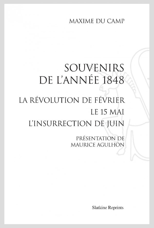 SOUVENIRS DE L'ANNÉE 1848