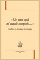 "CE MOT QUI M'AVAIT SURPRIS..."