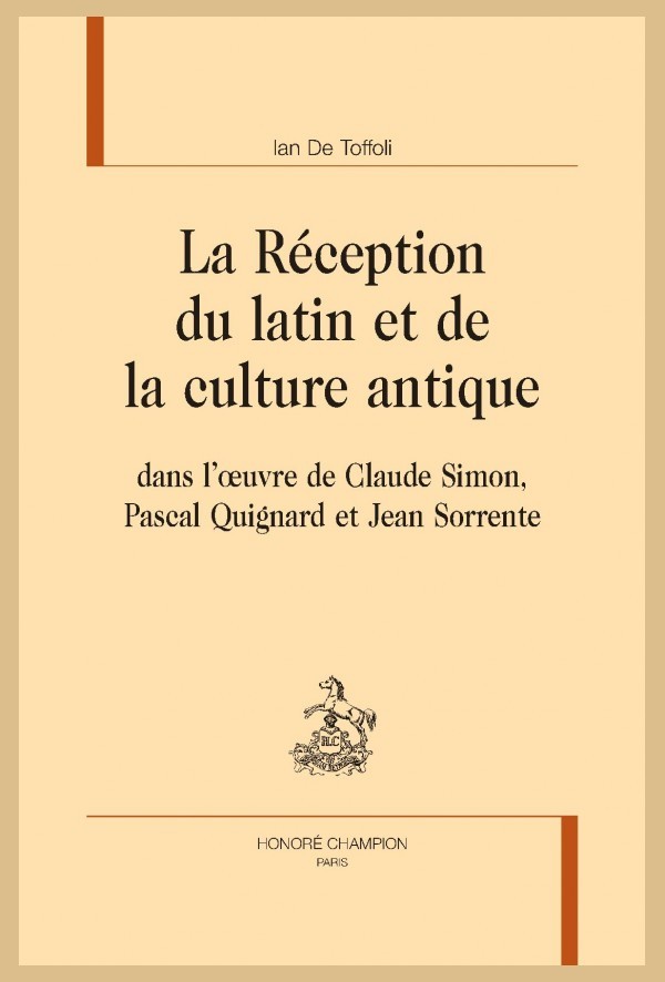 LA RÉCEPTION DU LATIN ET DE LA CULTURE ANTIQUE