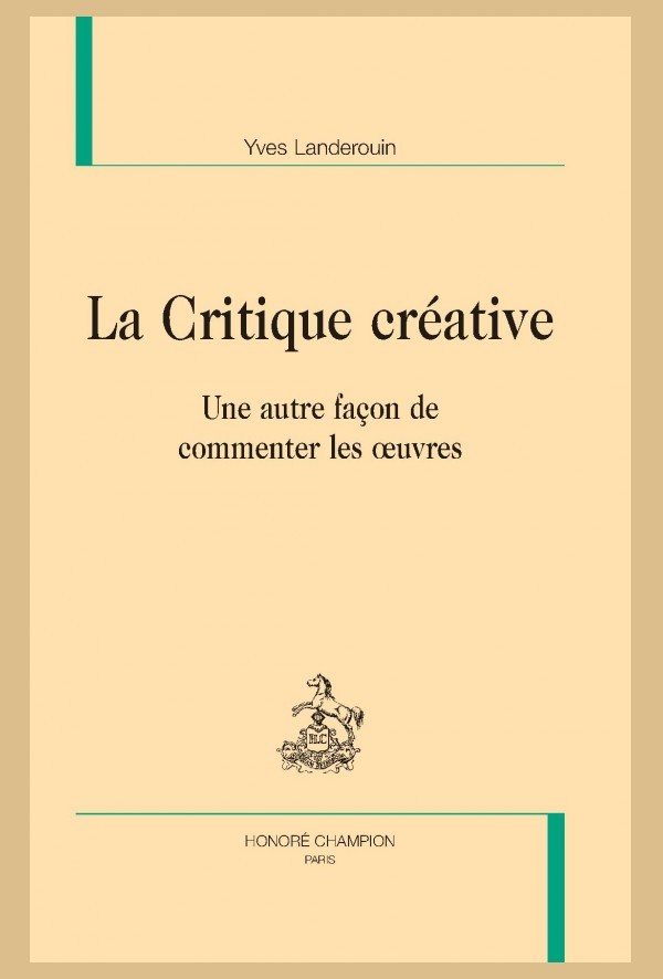 LA CRITIQUE CRÉATIVE