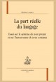 LA PART RÉELLE DU LANGAGE