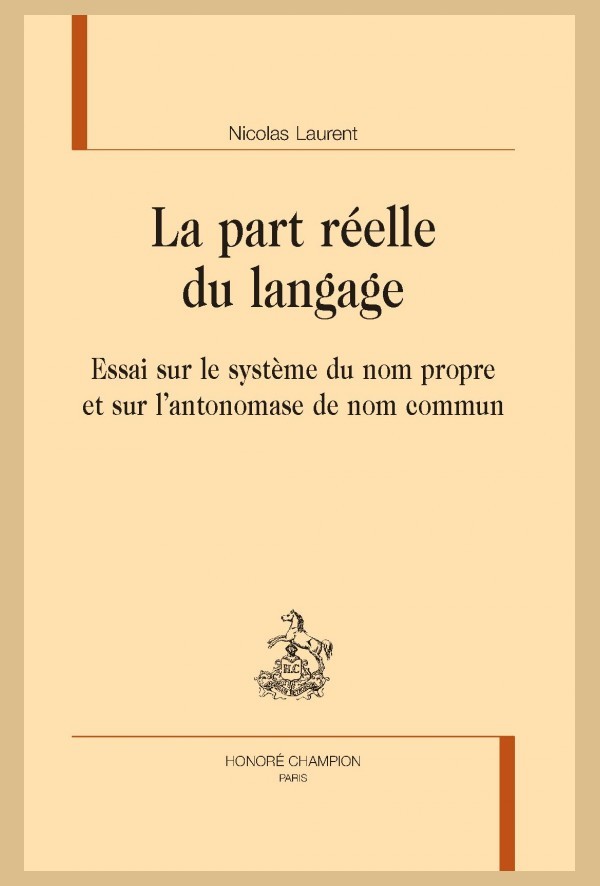 LA PART RÉELLE DU LANGAGE