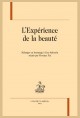 L'EXPÉRIENCE DE LA BEAUTÉ