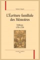 L'ÉCRITURE FAMILIALE DES MÉMOIRES