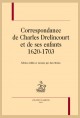 CORRESPONDANCE DE CHARLES DRELINCOURT ET DE SES ENFANTS, 1620-1703