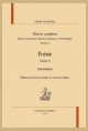 OEUVRES COMPLÈTES. POÉSIE. VOLUME II