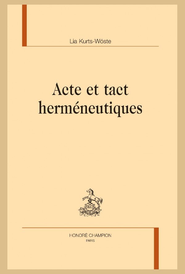 ACTE ET TACT HERMÉNEUTIQUES