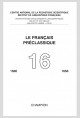 LE FRANÇAIS PRÉCLASSIQUE 16