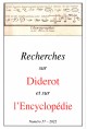 RECHERCHES SUR DIDEROT ET SUR L'ENCYCLOPÉDIE 57- 2022